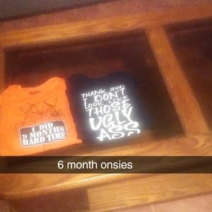 Funny onsies 6 months short sleeve